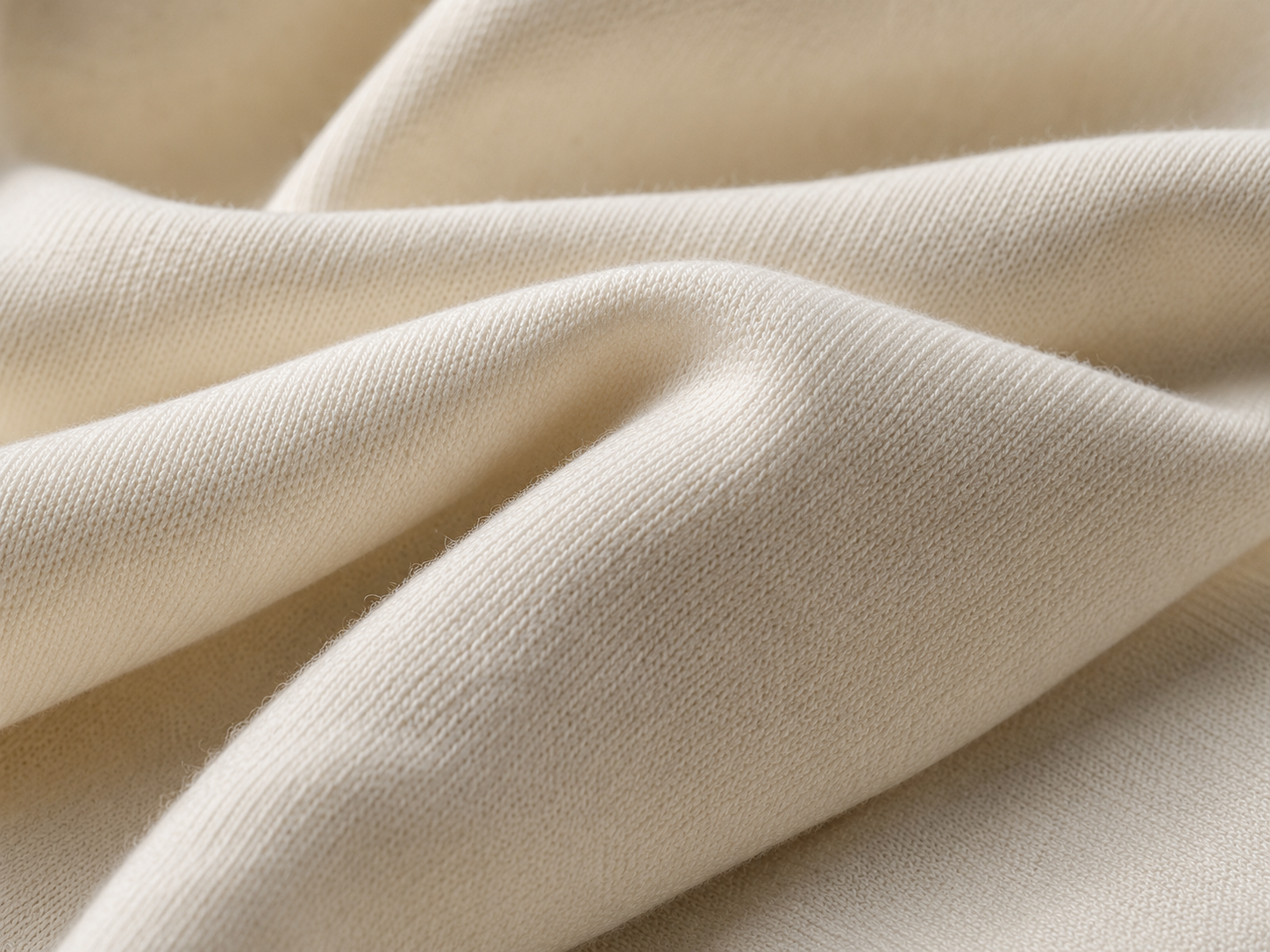 Close view of heavyweight cotton fabric texture