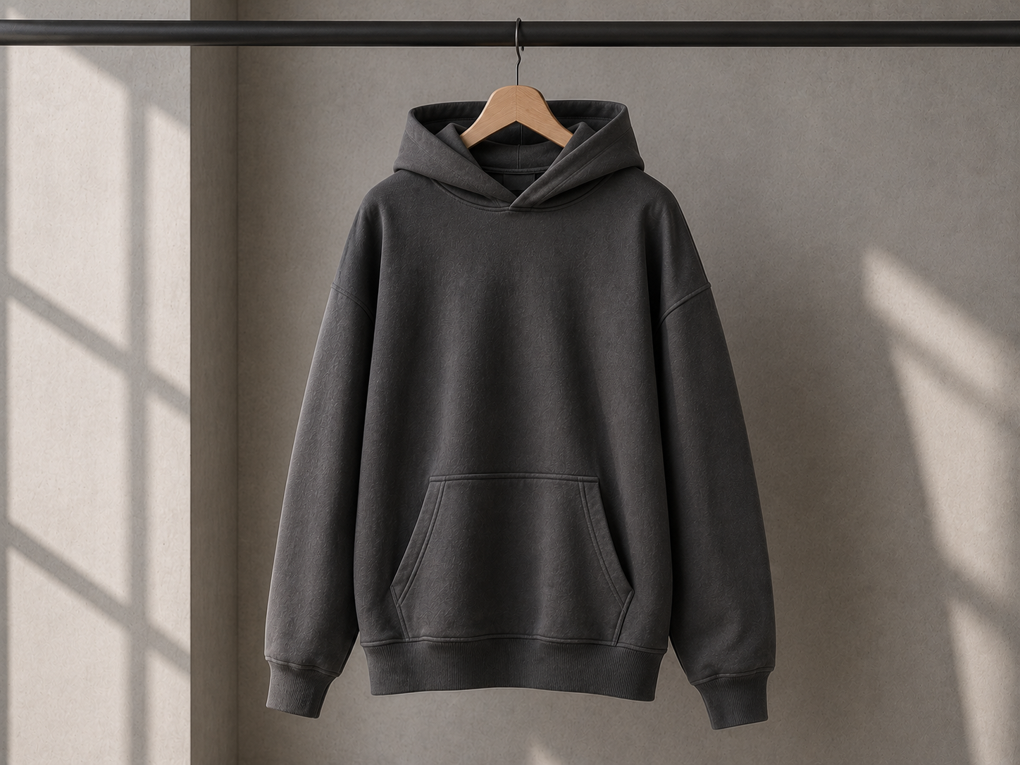 Charcoal heavyweight hoodie